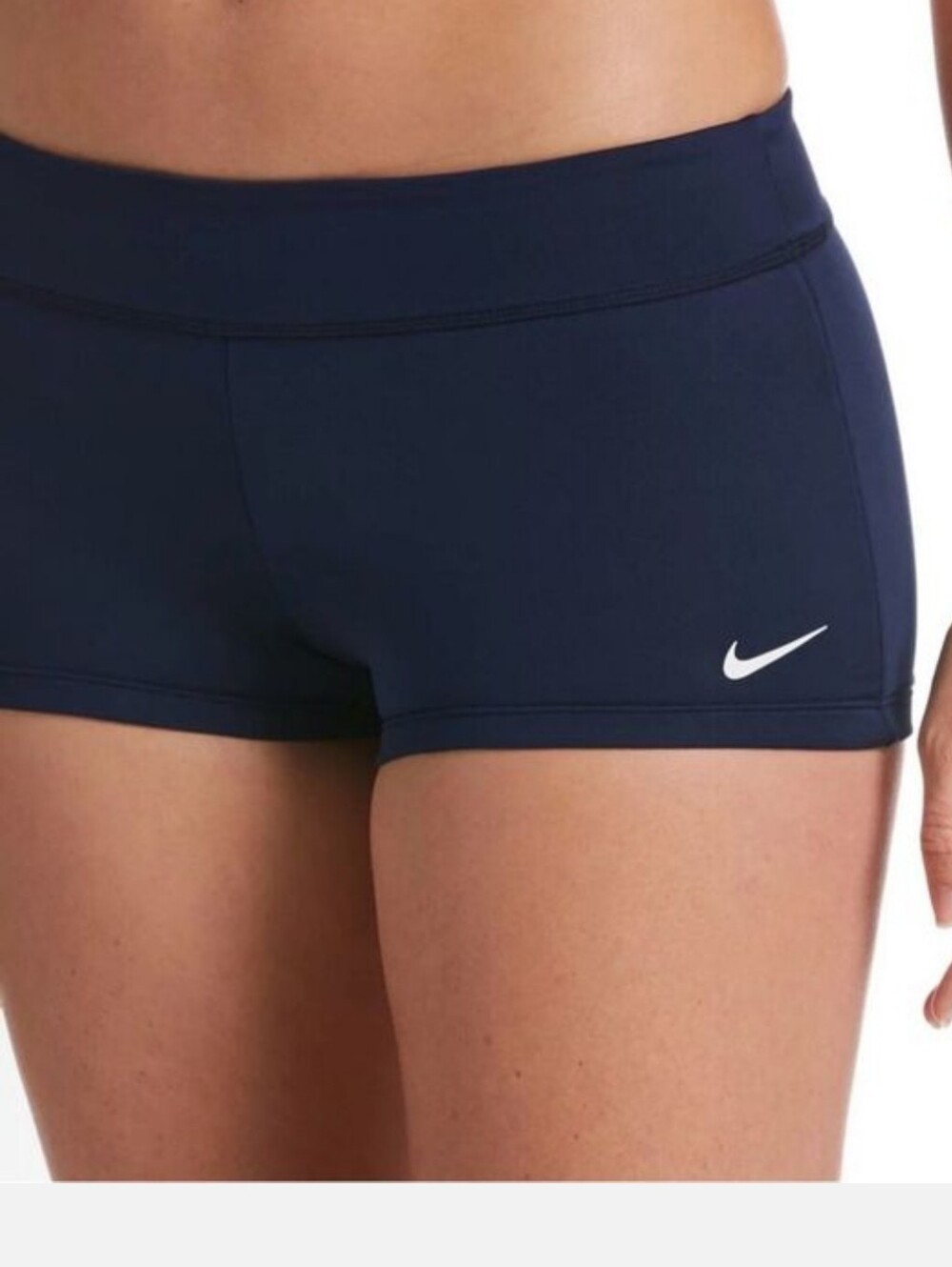 Nike booty swim workout everyday shorts in dark navy XL